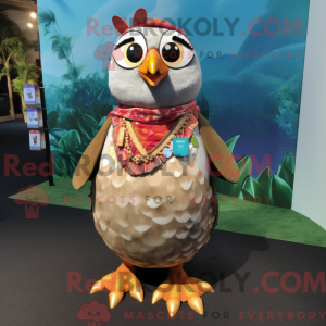 Mascot character of a Quail...