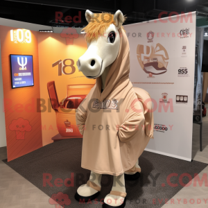 Mascot character of a Tan...
