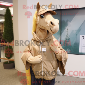 Postava maskota Tan Horse...