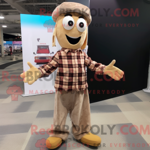 Mascot karakter van een Tan...