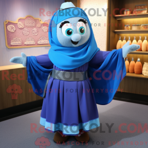 Mascot character of a Blue...