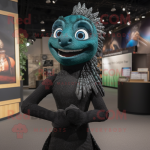 Black Mermaid mascotte...