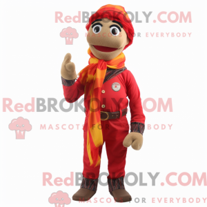 Maskotkarakter af en Red...