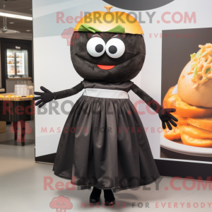 Maskotkarakter av en Black...