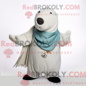 Mascot character of a White...