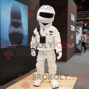 Mascot character of a White...