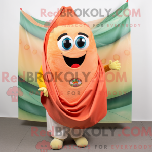 Maskotkarakter af en Peach...
