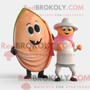 Maskotkarakter av en Peach...