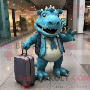 Mascot character of a Teal...