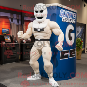Mascot character of a White...