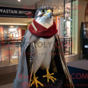 Mascottefiguur van een valk...
