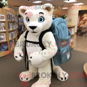 Mascot character of a White...