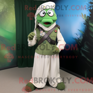 Mascot character of a White...