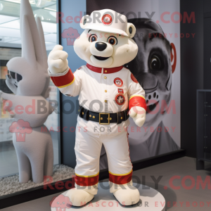 Mascot character of a White...