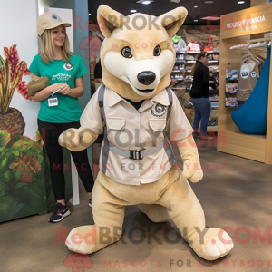 Mascottefiguur van een...