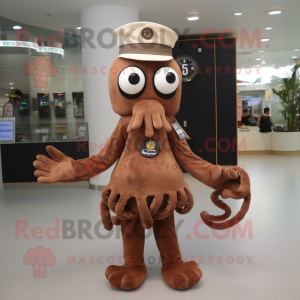 Bruin Octopus mascotte...