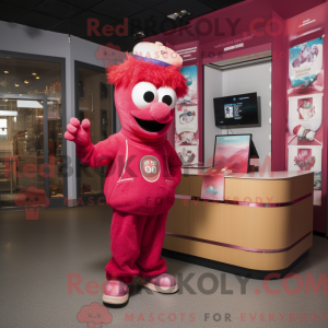 Mascot character of a Red...