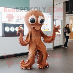 Bruin Octopus mascotte...
