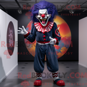 Maskotfigur af en Navy Evil...