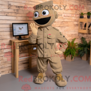 Mascottefiguur van een...