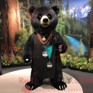 Personaje mascota de un oso...