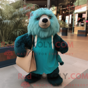 Personaje mascota de un oso...