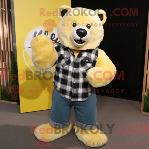 Personaje mascota de un oso...