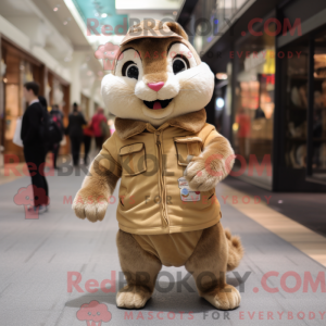 Mascottefiguur van een...