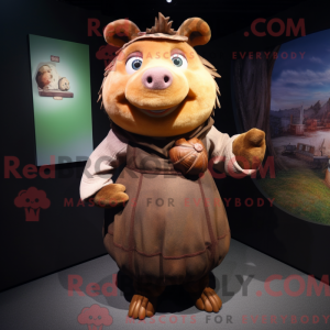 Mascottefiguur van een...