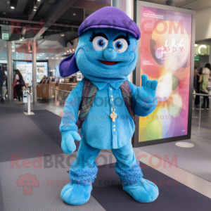 Blue Raspberry mascotte...