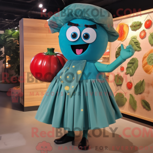 Postava maskota Teal Tomato...