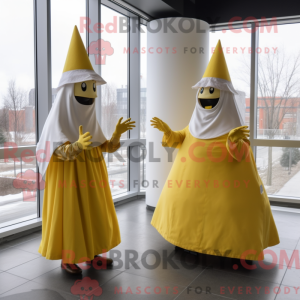 Postava maskota žlutého...