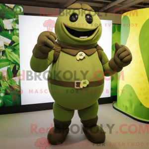 Mascot character of a Olive...