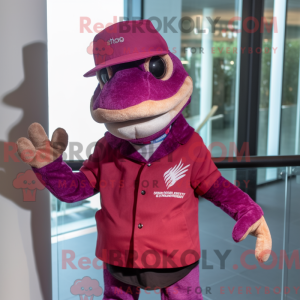 Postava maskota purpurové...