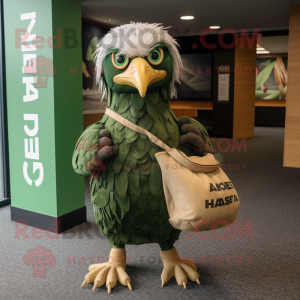 Green Haast S Eagle maskot...