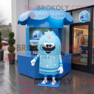 Mascot character of a Blue...