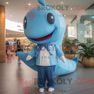 Mascot character of a Blue...