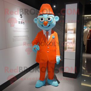  Mandarin maskot kostym...