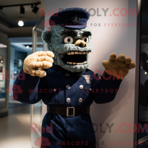 Mascot character of a Navy...