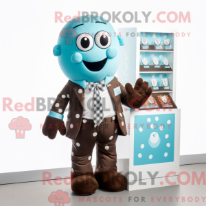 Mascot character of a Cyan...