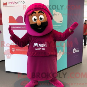 Máscara de cor Magenta...