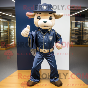 Maskotfigur af en Navy...