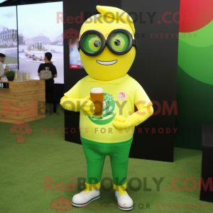 Postava maskota citronově...