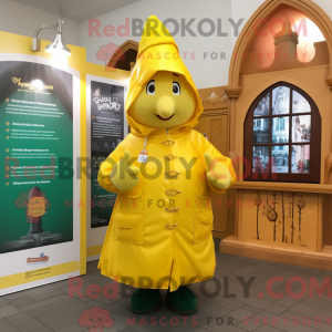 Maskot postava citronově...