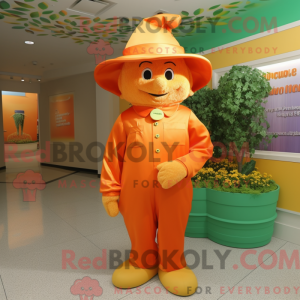 Maskotkarakter af en Orange...