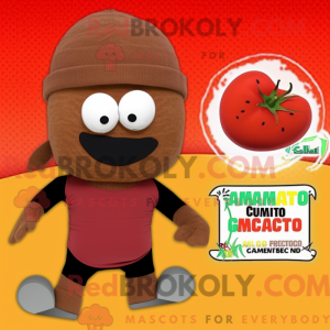 Mascot character of a Brown...