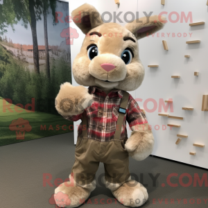 Mascottefiguur van een...