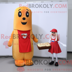 Maskotkarakter af en hotdog...