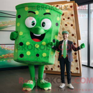 Mascot character of a Green...