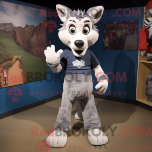 Mascot character of a Gray...